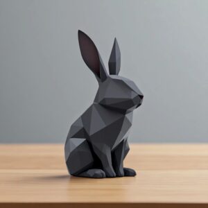 Geometryczny Królik 3D – Styl, który nie gryzie